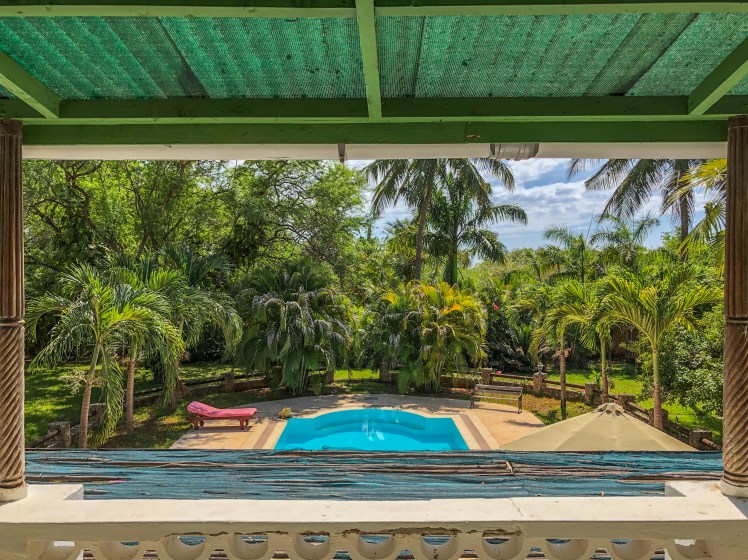 Balcony view from the master bedroom